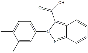 2-(3,4-dimethylphenyl)-2H-indazole-3-carboxylic acid 구조식 이미지
