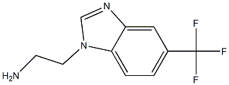 2-(5-(trifluoromethyl)-1H-benzo[d]imidazol-1-yl)ethanamine 구조식 이미지