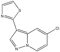 2-(5-chloropyrazolo[1,5-a]pyridin-3-yl)thiazole 구조식 이미지