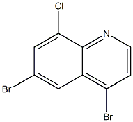 4,6-dibromo-8-chloroquinoline Structure