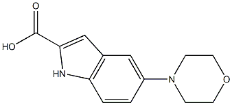 5-morpholino-1H-indole-2-carboxylic acid 구조식 이미지