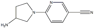 6-(3-aminopyrrolidin-1-yl)nicotinonitrile Structure