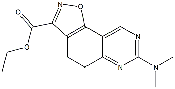 ethyl 7-(dimethylamino)-4,5-dihydroisoxazolo[5,4-f]quinazoline-3-carboxylate Structure