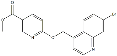 methyl 6-((7-bromoquinolin-4-yl)methoxy)nicotinate 구조식 이미지