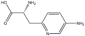 (R)-2-amino-3-(5-aminopyridin-2-yl)propanoic acid Structure