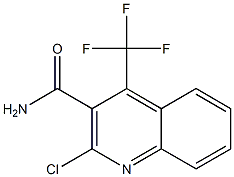 2-chloro-4-(trifluoromethyl)quinoline-3-carboxamide 구조식 이미지