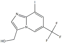 (8-Iodo-6-trifluoromethyl-imidazo[1,2-a]pyridin-3-yl)-methanol 구조식 이미지