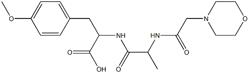 3-(4-Methoxy-phenyl)-2-[2-(2-morpholin-4-yl-acetylamino)-propionylamino]-propionic acid Structure