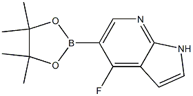 4-fluoro-5-(tetramethyl-1,3,2-dioxaborolan-2-yl)-1H-pyrrolo[2,3-b]pyridine Structure