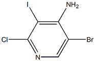 5-bromo-2-chloro-3-iodopyridin-4-amine Structure