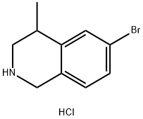 6-bromo-4-methyl-1,2,3,4-tetrahydroisoquinoline hydrochloride 구조식 이미지