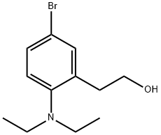 2-(5-bromo-2-(diethylamino)phenyl)ethanol 구조식 이미지