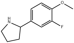 2-(3-FLUORO-4-METHOXYPHENYL)PYRROLIDINE 구조식 이미지