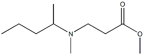 methyl 3-(methyl(pentan-2-yl)amino)propanoate Structure