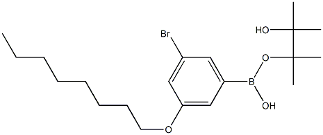 5-Bromo-3-(octyloxy)phenylboronic acid pinacol ester Structure