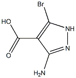 3-Amino-5-bromo-1H-pyrazole-4-carboxylic acid Structure