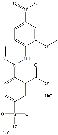 disodium,2-[(2-methoxy-4-nitroanilino)-(methylideneamino)amino]-5-sulfonatobenzoate 구조식 이미지