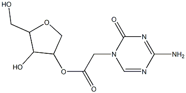 (2R,3R,4R,5R)-2-(4-amino-2-oxo-1,3,5-triazin-1(2H)-yl)-4-hydroxy-5-(hydroxymethyl)tetrahydrofuran-3-yl acetate Structure