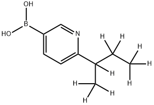 2-(sec-Butyl-d9)-pyridine-5-boronic acid Structure