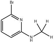 2-Bromo-6-(methylamino-d3)-pyridine 구조식 이미지