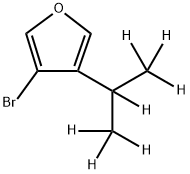 3-Bromo-4-(iso-propyl-d7)-furan 구조식 이미지