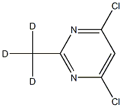 4,6-Dichloro-2-(methyl-d3)-pyrimidine 구조식 이미지