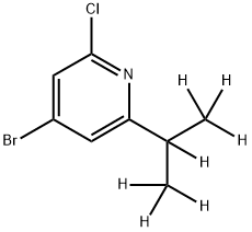 4-Bromo-2-chloro-6-(iso-propyl-d7)-pyridine Structure