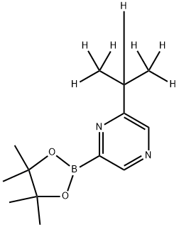 6-(iso-Propyl-d7)-pyrazine-2-boronic acid pinacol ester Structure