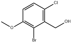 (2-BROMO-6-CHLORO-3-METHOXYPHENYL)METHANOL Structure