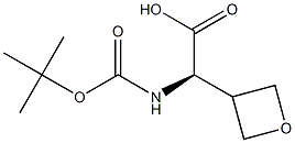 (R)-2-((TERT-BUTOXYCARBONYL)AMINO)-2-(OXETAN-3-YL)ACETIC ACID 구조식 이미지