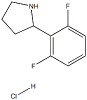 2-(2,6-DIFLUOROPHENYL)PYRROLIDINE HCL 구조식 이미지