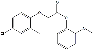 2-methoxyphenyl (4-chloro-2-methylphenoxy)acetate 구조식 이미지