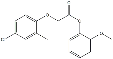 2-methoxyphenyl (4-chloro-2-methylphenoxy)acetate Structure