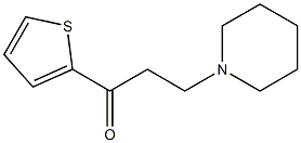 3-(piperidin-1-yl)-1-(thiophen-2-yl)propan-1-one 구조식 이미지