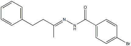 4-bromo-N'-(1-methyl-3-phenylpropylidene)benzohydrazide Structure