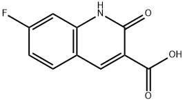 7-fluoro-2-oxo-1,2-dihydroquinoline-3-carboxylic acid Structure