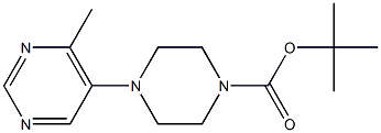 TERT-BUTYL 4-(4-METHYLPYRIMIDIN-5-YL)PIPERAZINE-1-CARBOXYLATE Structure