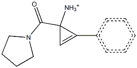 Methylidyne[1-oxo-3-phenyl-1-(pyrrolidin-1-yl)propan-2-yl]  azanium 구조식 이미지