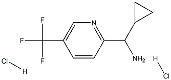 Cyclopropyl[5-(trifluoromethyl)pyridin-2-yl]methanamine dihydrochloride Structure