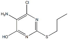 5-amino-6-chloro-2-(propylthio)pyrimidin-4-ol Structure