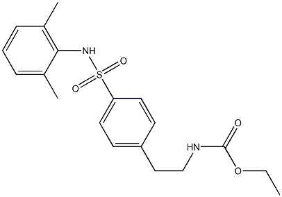 ethyl 4-(N-(2,6-dimethylphenyl)sulfamoyl)phenethylcarbamate 구조식 이미지