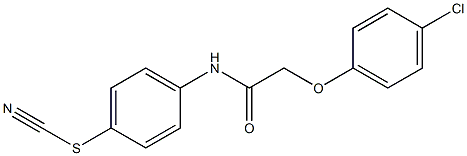 2-(4-chlorophenoxy)-N-(4-thiocyanatophenyl)acetamide 구조식 이미지