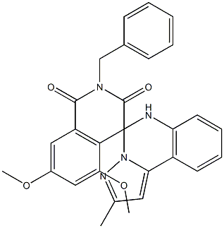 2-benzyl-5,7-dimethoxy-2'-methyl-1H,6'H-spiro[isoquinoline-4,5'-pyrazolo[1,5-c]quinazoline]-1,3(2H)-dione 구조식 이미지