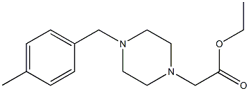 ethyl 2-(4-(4-methylbenzyl)piperazin-1-yl)acetate 구조식 이미지