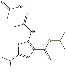 4-((3-(isopropoxycarbonyl)-5-isopropylthiophen-2-yl)amino)-4-oxobutanoic acid Structure