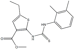 methyl 2-(3-(2,3-dimethylphenyl)thioureido)-5-ethylthiophene-3-carboxylate Structure