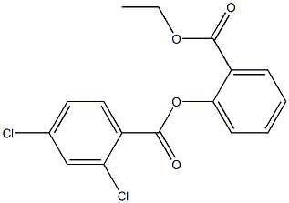 2-(ethoxycarbonyl)phenyl 2,4-dichlorobenzoate Structure