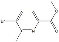 Methyl 2-Methyl-3-bromo-6-pyridinecarboxylate Structure