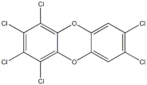 1,2,3,4,7,8-HEXACHLORODIBENZO-P-DIOXIN (13C12, 99%) 50 ug/ml in Nonane 구조식 이미지