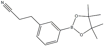 3-(3-(4,4,5,5-tetramethyl-1,3,2-dioxaborolan-2-yl)phenyl)propanenitrile 구조식 이미지